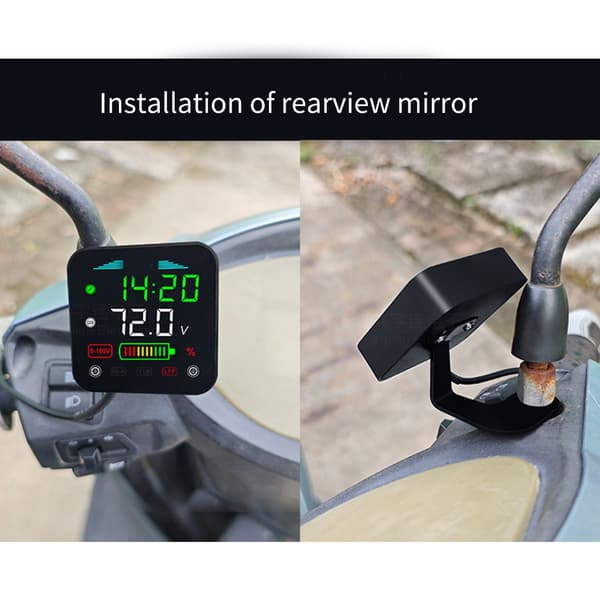 LCD Digital Måler DC9-100V Batterikapacitetsindikator Lithium Batteritester
