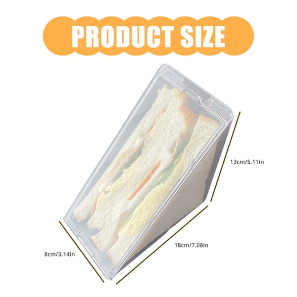 2-pack Slitstarka Sandwichbehållare Matlåda Perfekt för Matförvaring