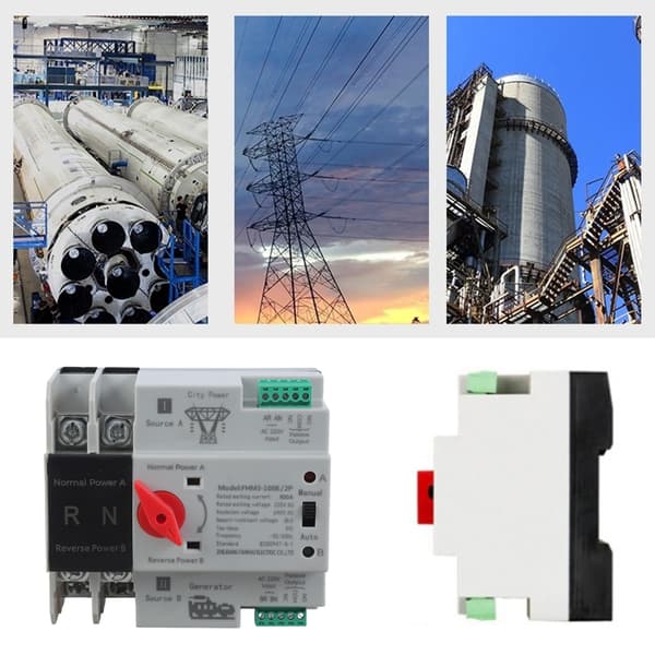 2P 100A Dobbel Automatisk Strømbryter for Inverter, Generatorbruk