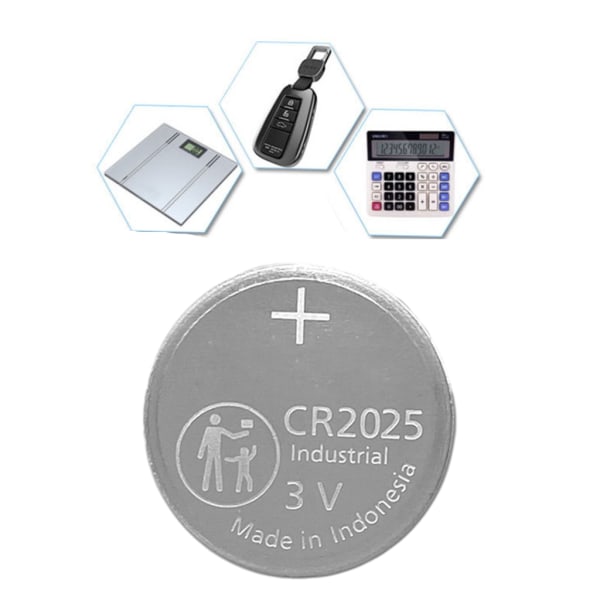 För CR2025 Litiumbatteri Watch Miniräknare Bilnyckel Fjärrkontroll Knapp Myntceller Elektronisk leksak Dator Moderkort