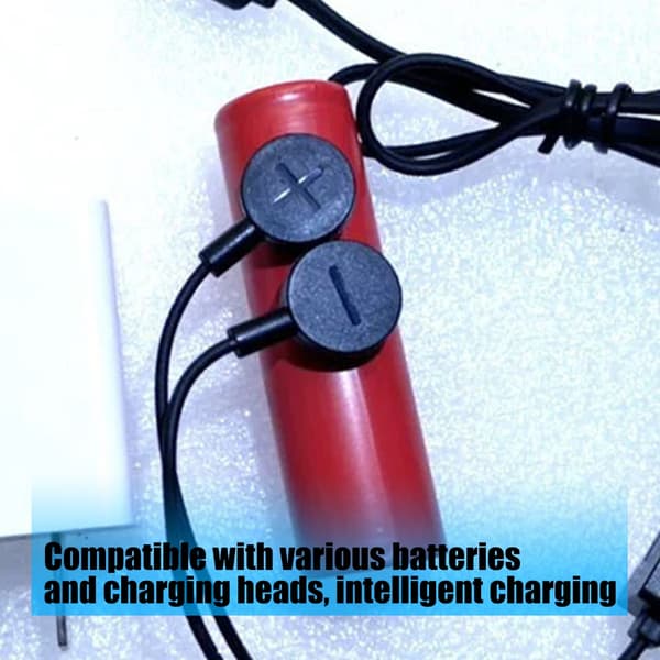 Kompakt magnetisk USB-lader for batteri med PVC-konstruksjon