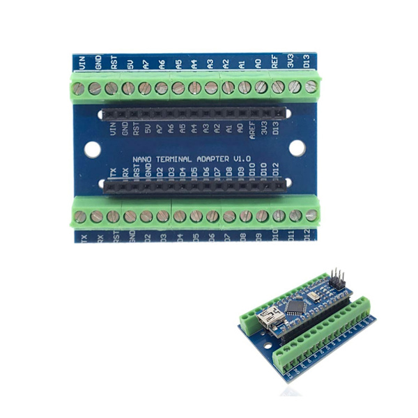 3st Nano V1.0 3.0 Controller Terminal Adapter Expansion Board IO Shield Enkel förlängningsplatta för ManoATMEGA328P