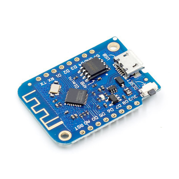 WeMos- D1-Mini V3.0 NodeMcu 4MB byte WIFI Internet Of Things Development Board Baserat ESP8266 för Arduino- Nodemcu Micro