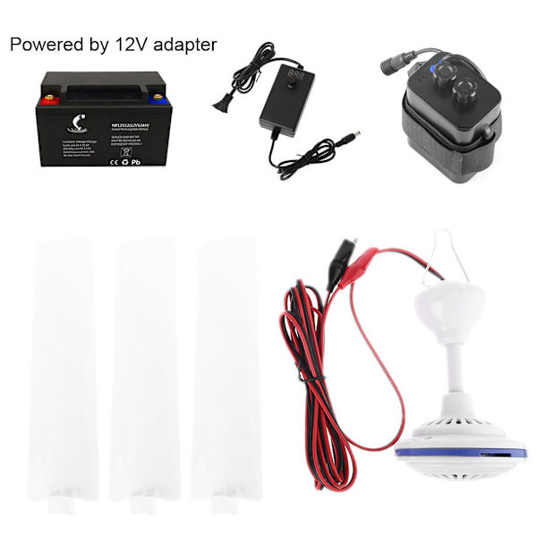 Bærbar Campingventilator Mini Teltventilator til Camping Loftventilator Udendørs Pavillon