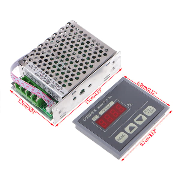 12-80V PWM 30A för DC Motor Hastighetsregulator med Digital Displaypanel