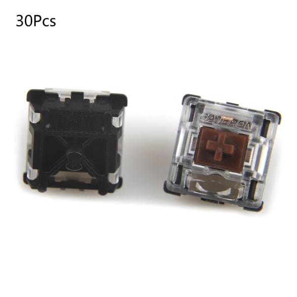 Gateron Mekaniskt tangentbord Tyst Switch Svart Röd Te Grön Silver Gul 5pin Transparent för Case för RGB Plug-in La Red Switch 1 set of 30