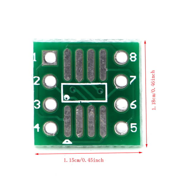 10 stk SOP8 SSOP8 TSSOP8 til DIP8 adapteromformer PCB-kort