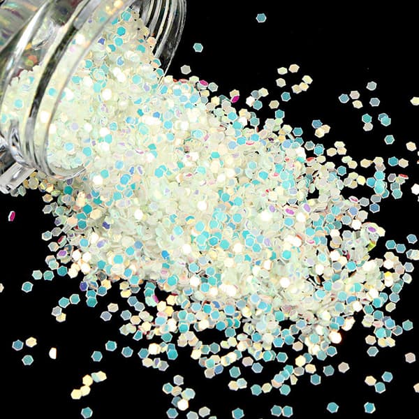Sød sommerfugl stjerne lysende pailletter 4-stil glød i mørke glitter DIY D