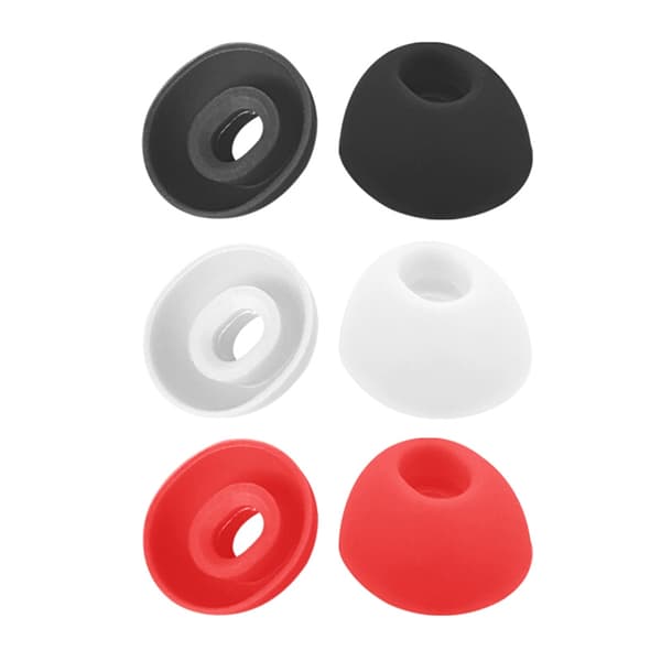 3 par ørepropper støydempende for øretelefoner ørepropper deksler in-ear plugger White