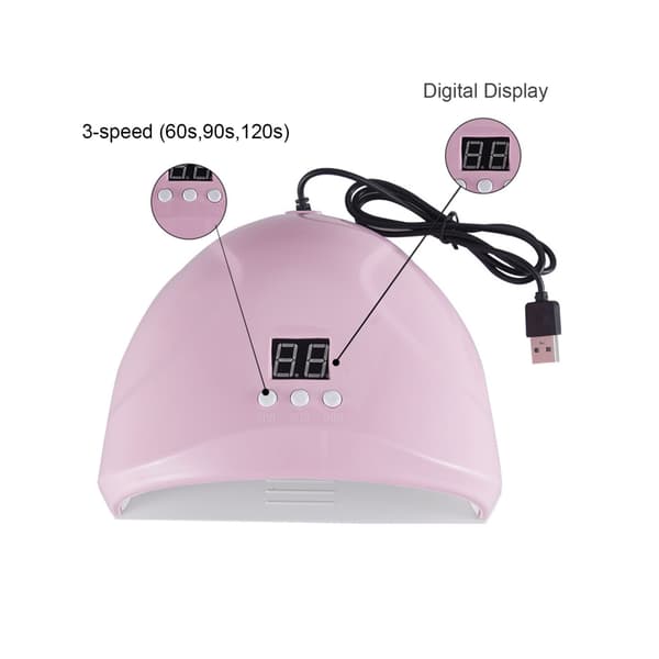 UV LED neglelampe USB negletørker herdelampe UV-lys automatisk sensor