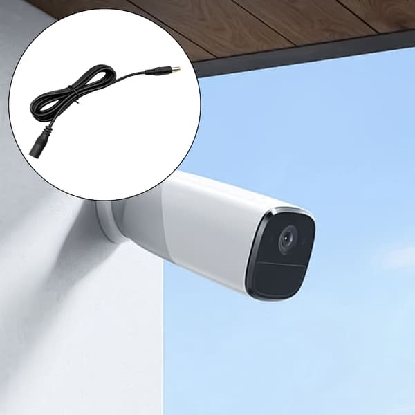 Förlängningskabel för säkerhetskameror DC5.5mm x 2.1mm hona till hane