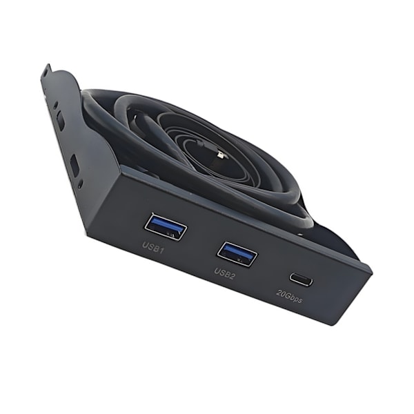 19-pin til to USB 3.2 og USB Type C frontpanel til dataoverførsel