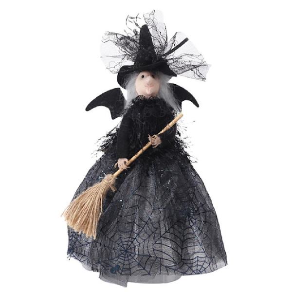 Halloween-noita nukelle Halloween-kodin makuuhuoneen työpöydän koristeluun