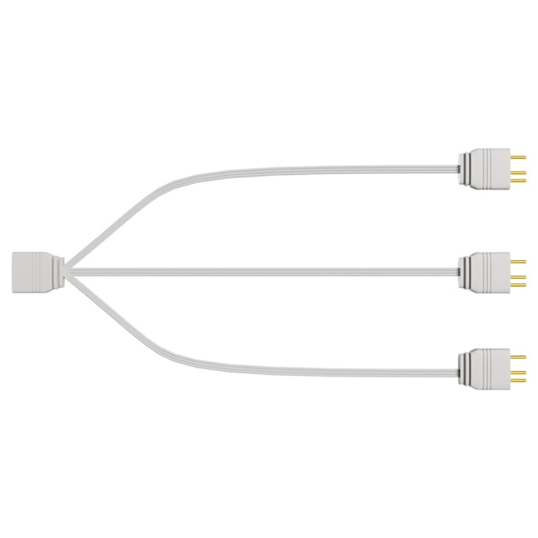 1-till-3/ 1-till-4 5V 3-stifts ARGB splitterkabel 5V hona till hane 3-stifts ARGB-förlängningskabel för 5v ARGB fläktbredda applikationer null - One to three
