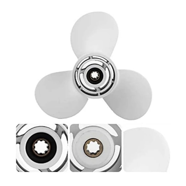 9 3/4inx6in Propel til 9.9HP-20HP påhængsmotorer, 3 blade, 8 Splines tand