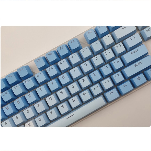 PBT GradientRainbow Keycaps Anpassningsbara bakgrundsbelysta Keycap Set OEM-profil för mekaniska tangentbord 104Keys B