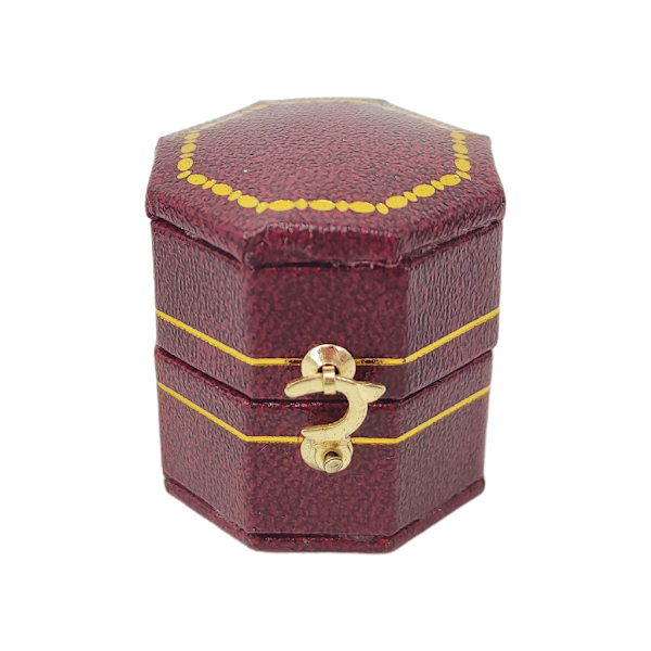 PU Läder Ring Box Lyx Smycken Ring Boxar Smycken Förvaring för Case för Förlovning Förlovning Bröllop Bröllopsdag Red