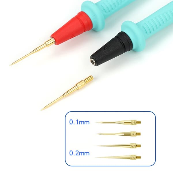 Professionelle multimeter testledninger med fin spids til elektronikreparation