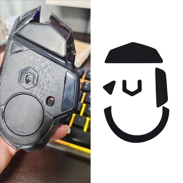 1 Sett museføtter for G502 trådløs mus, erstatningsglider