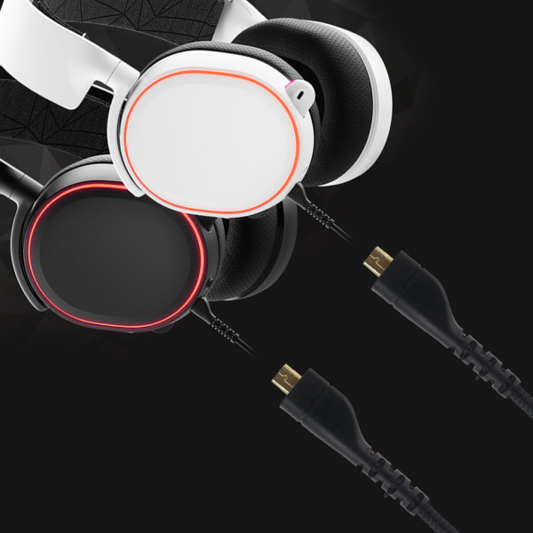 Ersättningskabel för hörlurar -Ljudförlängningsmusiksladd för -SteelSeries Arctis 3 5 7 Pro Wired Gaming Headset