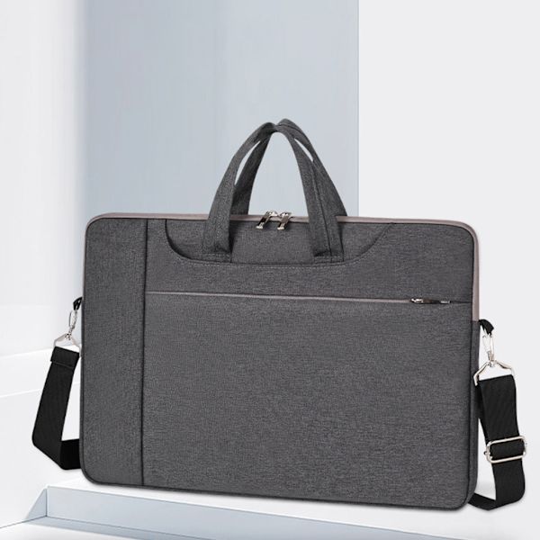 Slim Notebook Portfölj Handväska Business Väskor för 13-15,6 tum bärbar datorväska Stänksäker bärbar med axelbälte Blue 13 inches