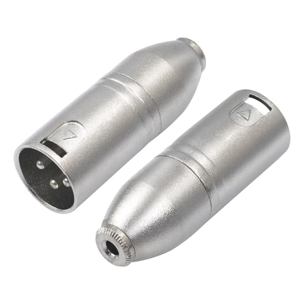 Høre 3,5 mm 1/8 port til 3-benet hanadapter til høreapparater videokameraer