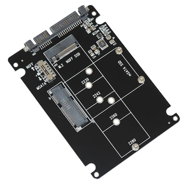 MSATA till Sata 3.0 Adapter USB 3.0 Sata Hårddisk 2 i 1 Konverterare med Kabel