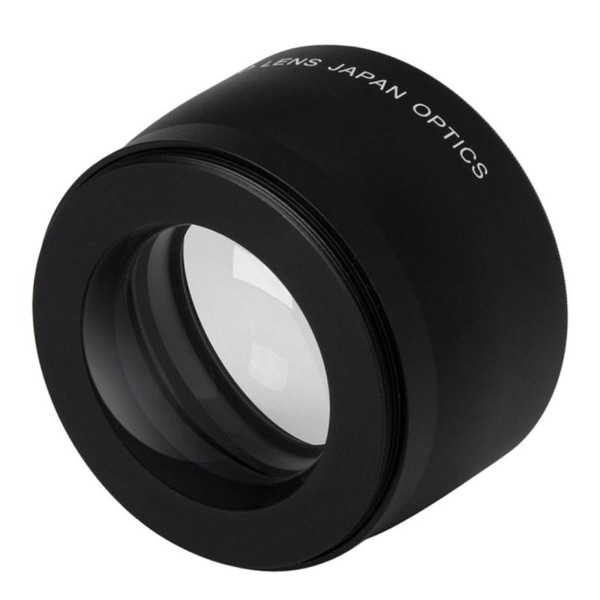 2,0X 52 mm högupplöst teleobjektiv med främre och bakre cap för D7100 D5200 D5100 D3100 D90 D60 kameror