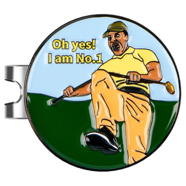 Golfbollsmarkörer för män kvinnor, avtagbar fästes enkelt på golfhatt, golfbollsmarkör med standard magnetisk hattklämma 4