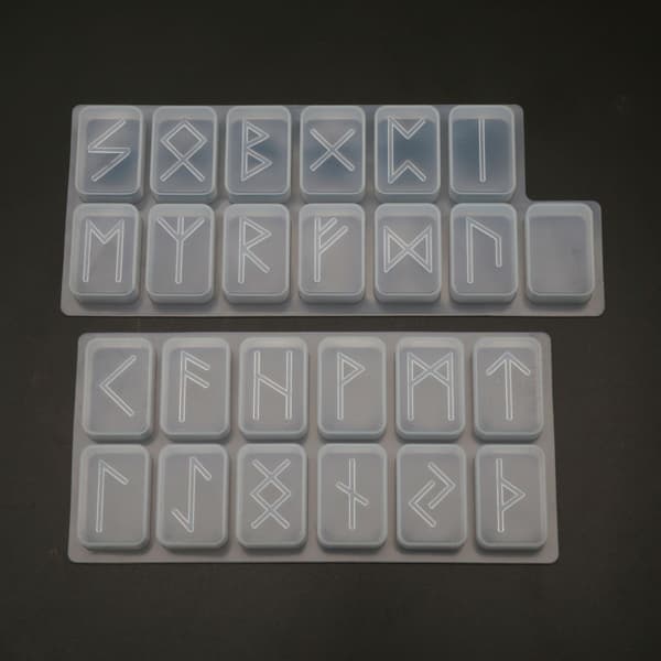 Runer Harpiksform Runesten Epoxy Støbeform Futhark Alfabeter Runer