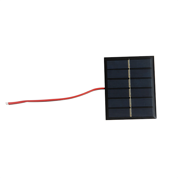 3V 0.6W Lille Solpanelcelle Med Ledning Opladningspanel Solcelleplade