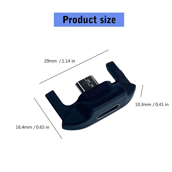 Hurtige udskiftningsadaptere Micros til Type C til G903 G900 Gaming Mouse
