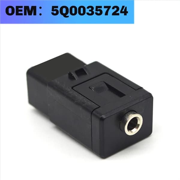 Støvtæt HiFi Auxiliary Input Connector Socket Plug Play til køretøjer 5Q0035724