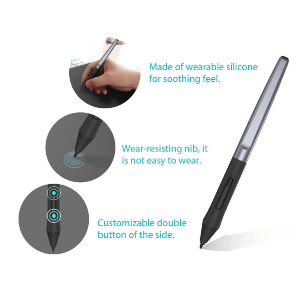 Tablett ritpenna PW100 för Touch Stylus för HUION H640P H950P H1060P H1161 HC1