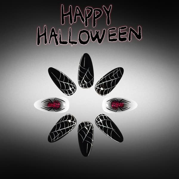 Falsk neglesæt til Halloweenfest Hurtig påføring til feriefest
