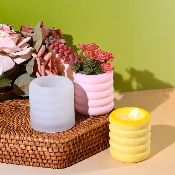 Silikonform for kreative DIY-prosjekter Fem ringer design Solid og fleksibel