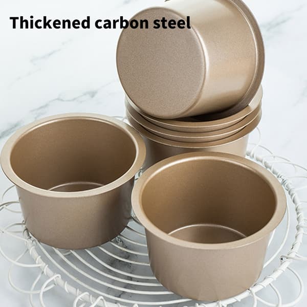 6 stk. Profesjonell Cupcake Form Varmebestandig Muffinsform Non-stick Bakeform