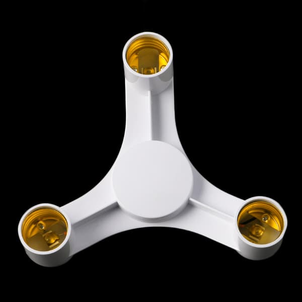 E27 Lyspære Adapter E27 LED Pære Lampeholder Lampe Pære Base PC Tekstur