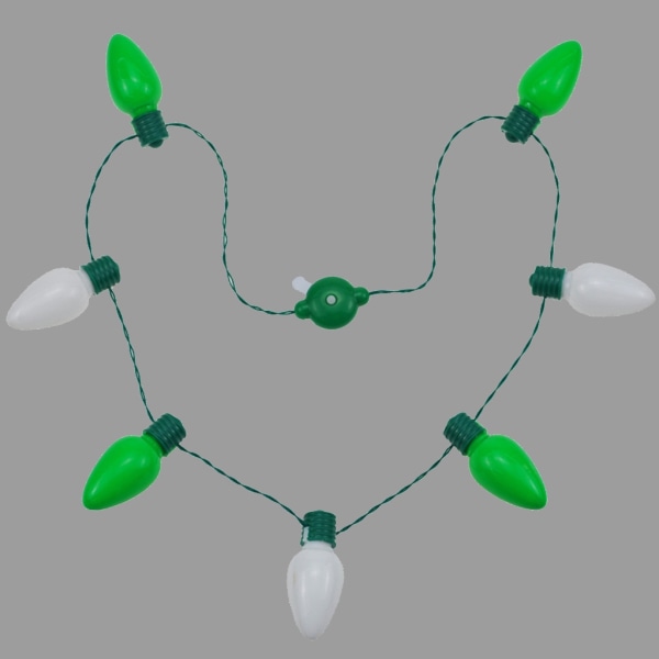 St Patrick's Day Bulb Halsband Light Up Bulb Halsband LED Glödande Halsband Party Favor för nyår Juldekoration Green