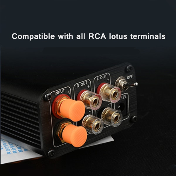 12 st RCA-honuttagskontakt PROTECT CAP Dammsäker cover Lotus för sitthatt för cap RCA- cover