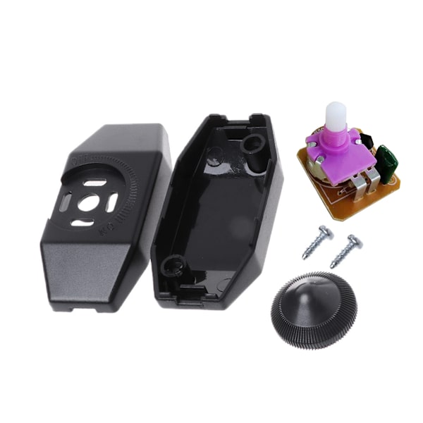 220V 1A Lampa Dimmer Sladd Strömbrytare Plug In Bord Golvljus Dimmer På Av Dimmer Switch Svart/Vit 7x3,3x2,4cm White