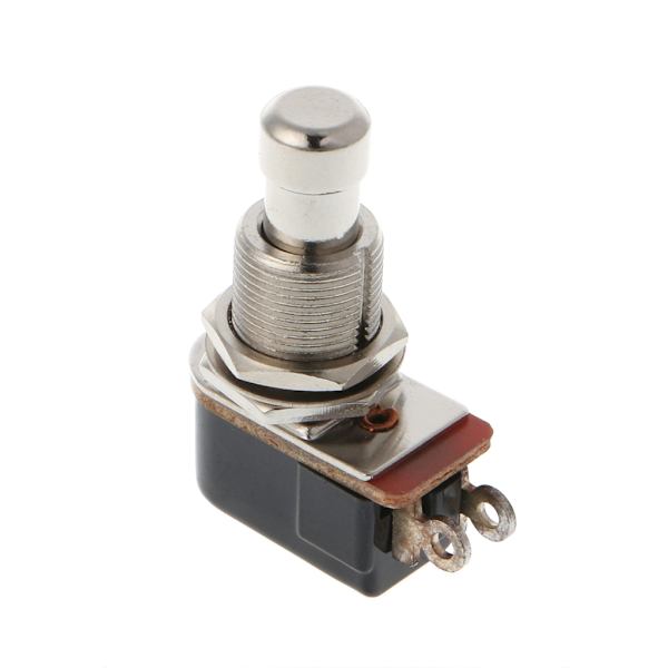 SPST Momentan Mjuk Tryckknapp Stomp Fotpedal Elgitarr Switch