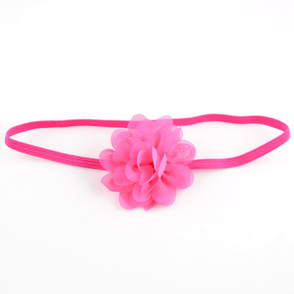 Elastisk Hårbånd med Solsikker, Bohemsk Motehodeplagg Chiffon Hodebånd