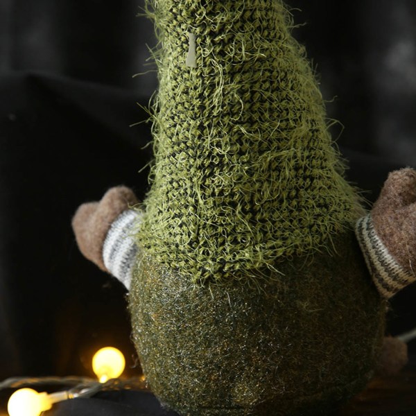 Christmas Gnome Holiday Dekoration Födelsedagspresenter Handgjorda Tomte Plysch för docka null - F