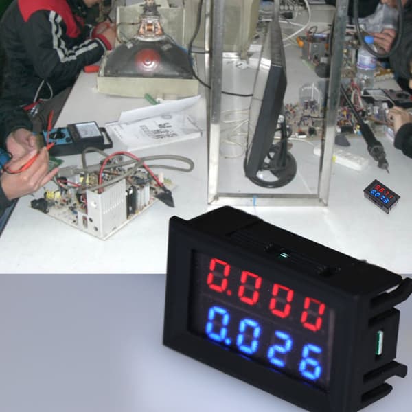 0,28 tommer Digital Voltmeter Ammeter DC 100V 10A Amp Spænding Strøm Amp Meter
