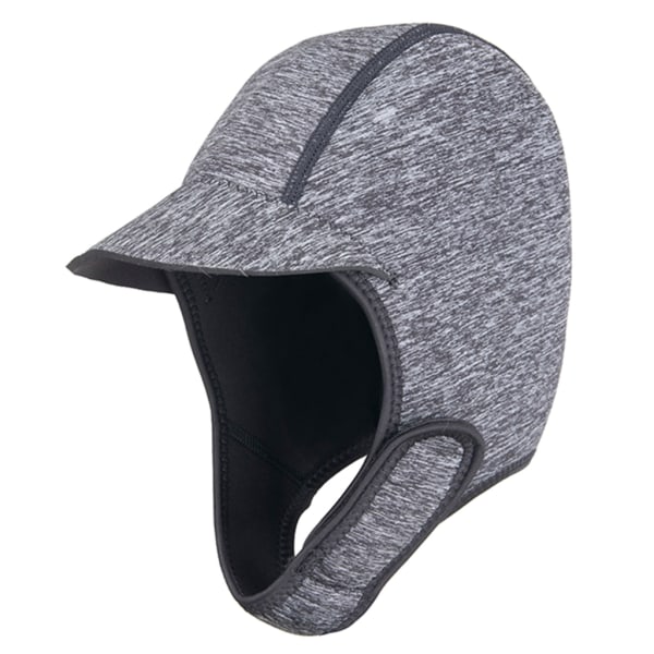 Thermal cap Neopren dykhuva 2 mm thermal cap Justerbar mössa Surfing cap Huvudbonader för män kvinnor Grey