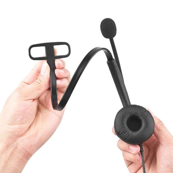 Ergonomisk USB Enkeltøre Headset Mikrofon for Sømløs Kommunikasjon