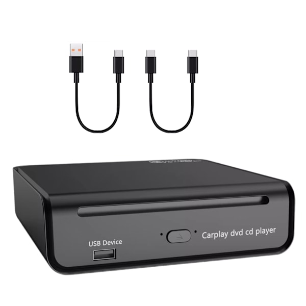 Auton DVD-soitin sisäänrakennetulla langattomalla sovittimella ja USB DVD-soitin