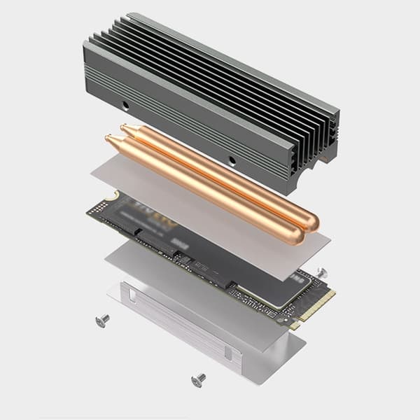 Forbedrer varmeafledning M.2 SSD Køleplade Termisk Ledende Pad NVME M.2 SSD