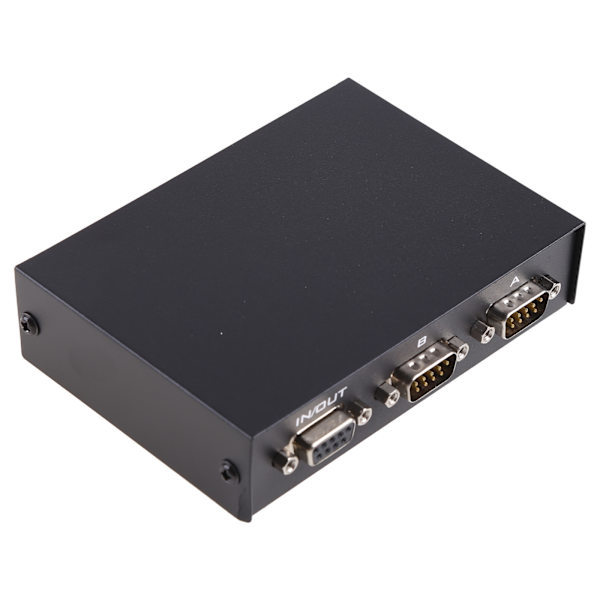 DB 9-stifts hane honkontakt seriell 2 in 1 ut RS232 datadelning manuell switch manuell väljarbox